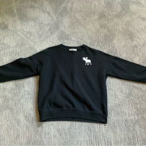 Abercrombie and Fitch, Black with white font